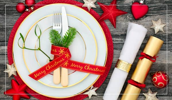 Mittagessen mit dem Weihnachtsmann im Weihnachtsmann-Tempel